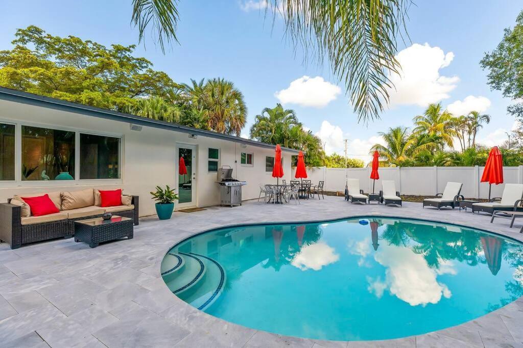 Private Oasis With Pool Near Beaches, Dining & Las Olas Fort Lauderdale Exteriör bild